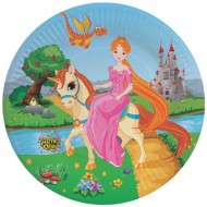Themez Only Princess Paper 9 Inch Plate 10 Piece Pack